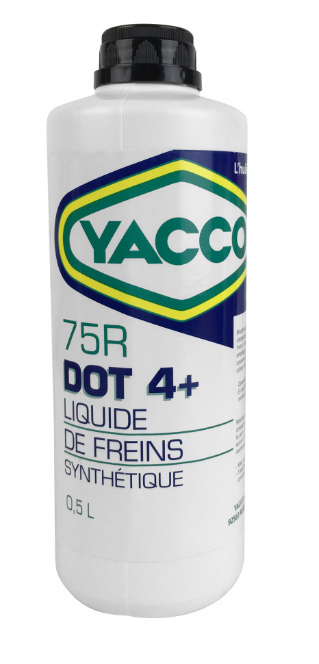 Тормозная жидкость YACCO 75 R DOT 4+  (500 ML)